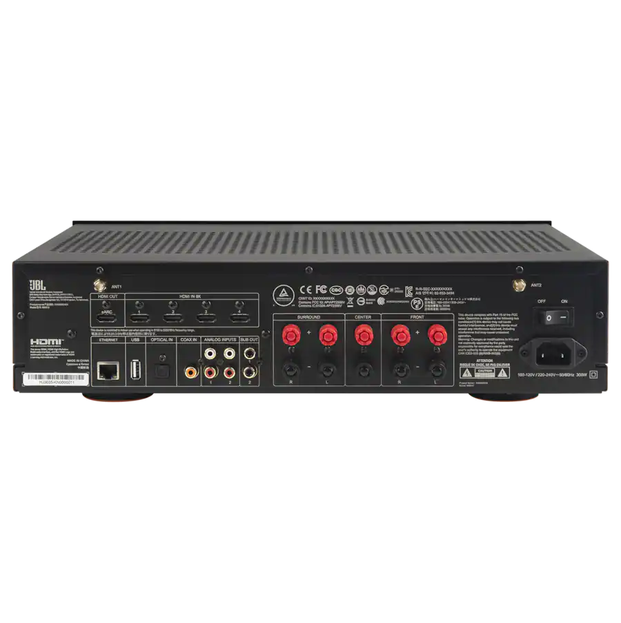 JBL MA510 Back Panel Connections