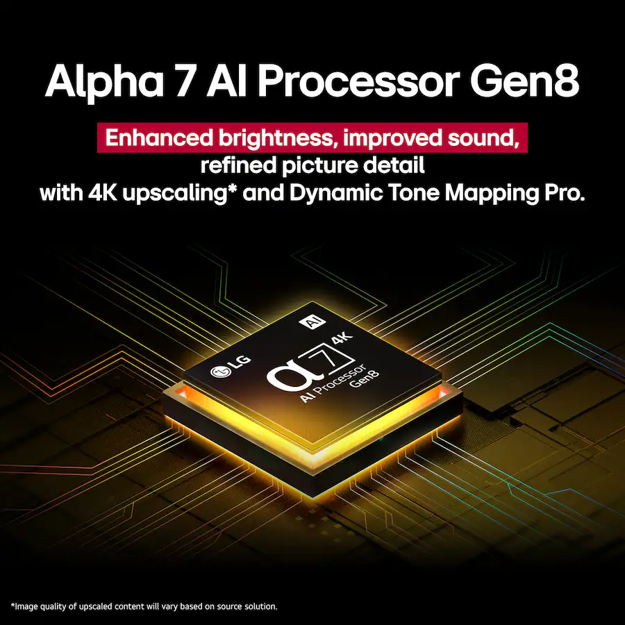 LG UA7050 Slim Bezel Detail